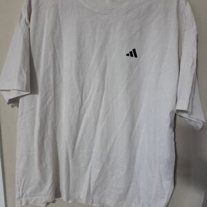 Adidas Men's White Logo T-Shirt